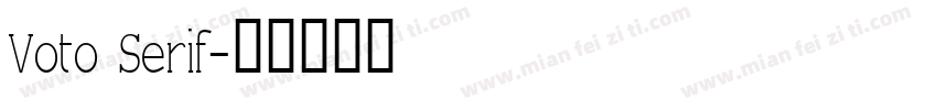 Voto Serif字体转换